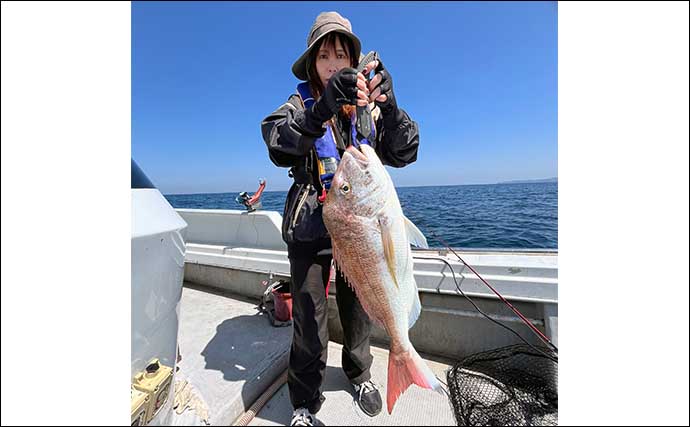 【船釣り釣果速報】壱岐方面のタイ釣りで好ゲストに大型タカバ顔見せ（長崎・佐賀）