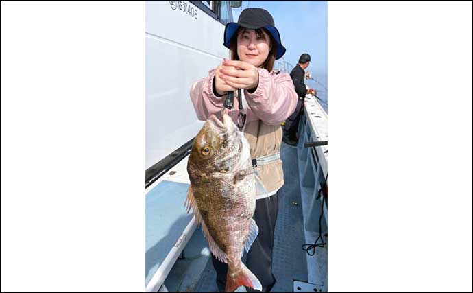 【船釣り釣果速報】壱岐方面のタイ釣りで好ゲストに大型タカバ顔見せ（長崎・佐賀）