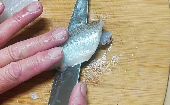 釣魚で作る「白ワインと相性抜群」レシピ：キスのハチミツ梅　ワサビがアクセントに