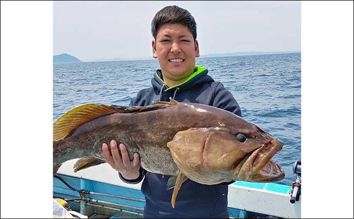 【船のエサ釣り最新釣果】イカを泳がせて10kgの高級魚アラ（クエ）をGET！