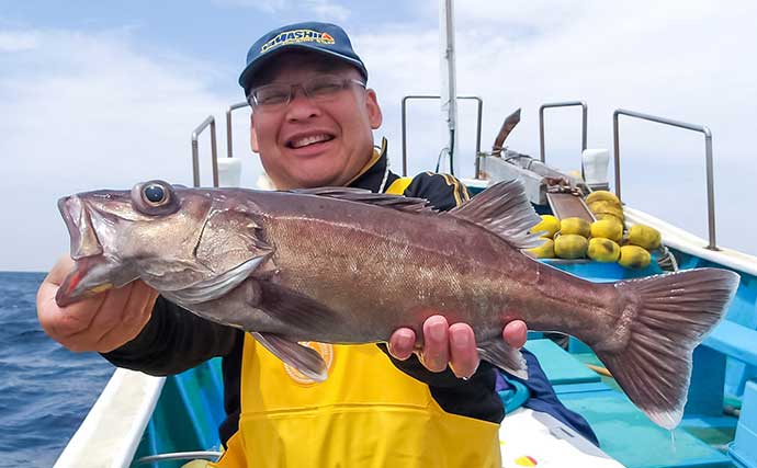 中深海釣りでアラにオニカサゴにウッカリカサゴと美味魚続々【静岡・わし丸】