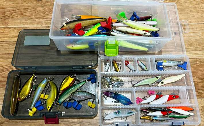 ソルトルアーまとめ売り ルアーケース付き 使用済みルアーのオススメ保管方法 使ったものだけを入れるケースを