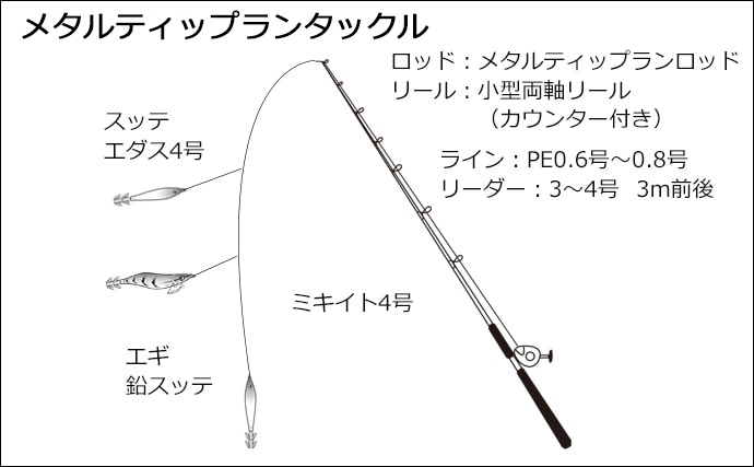 【最新イカメタル攻略法】仕掛け＆釣り方・オモリグ&メタルティップラン使い分けを解説