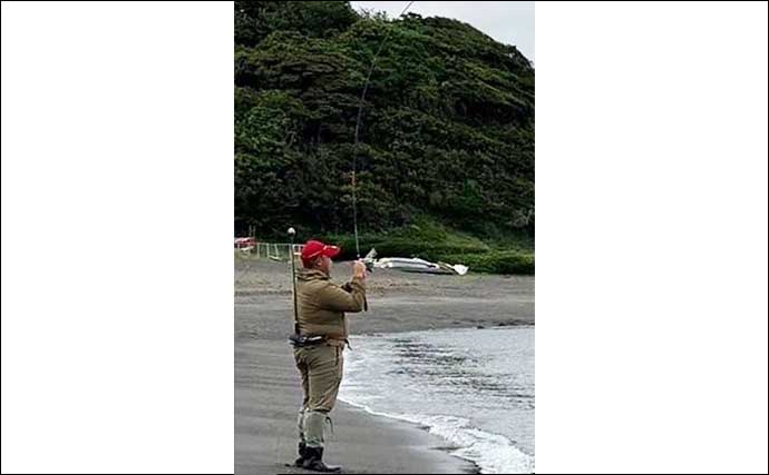 和田長浜海岸での渚釣り（フカセ釣り）で40cm超えクロダイ手中【神奈川】