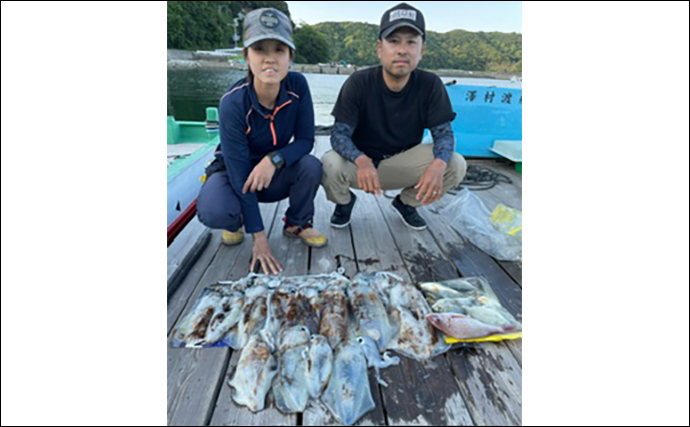 【カカリ釣り釣果速報】イカダからのエギングでアオリイカ好ヒット中（三重）