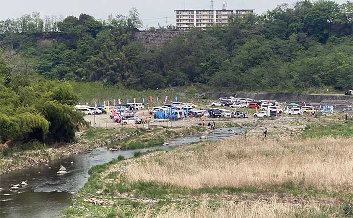 日本一早い解禁日の荒川アユ友釣りを調査【埼玉】 一人平均20尾前後の釣果