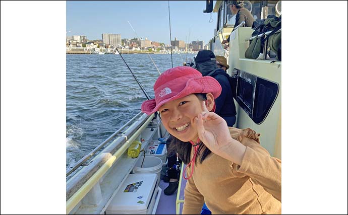 船でのエサマゴチ釣りで本命4尾キャッチ【横浜・新明丸】高めのタナ取りが的中
