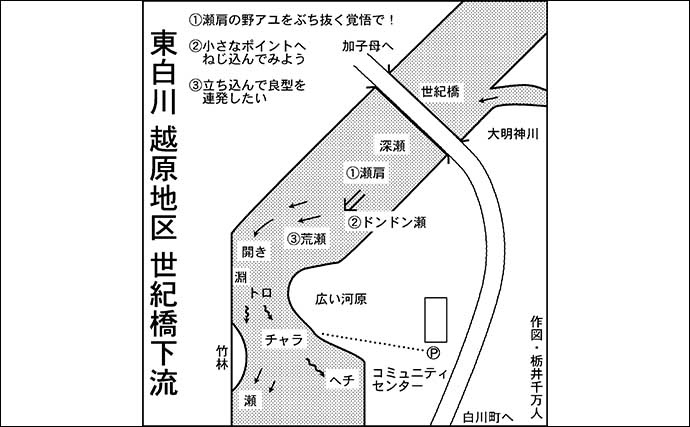 鮎（アユ）友釣りオススメ河川ガイド2024：白川【岐阜】100％放流河川で型に定評