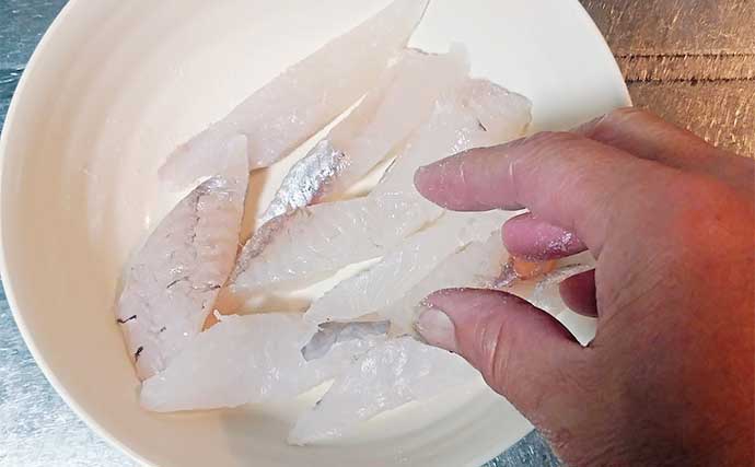 釣った魚で作る「朝ごはん」レシピ：アオヤガラの干しもの　冷蔵庫で3日間干す