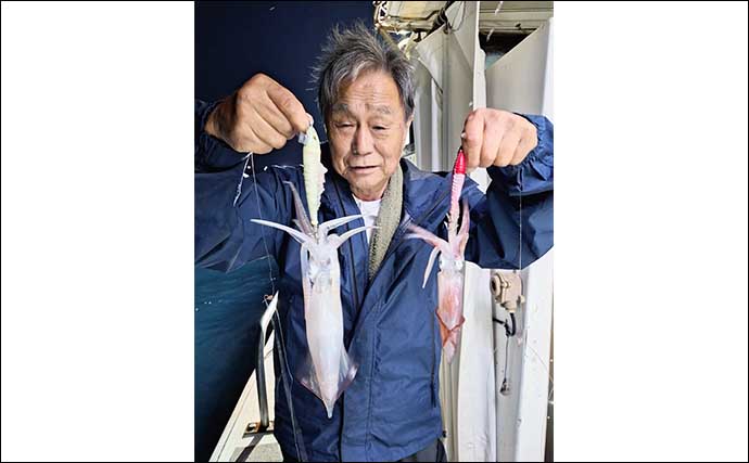 【夜焚きイカ釣果速報】銅突き仕掛けで釣る人100匹超えと上向き（福岡）