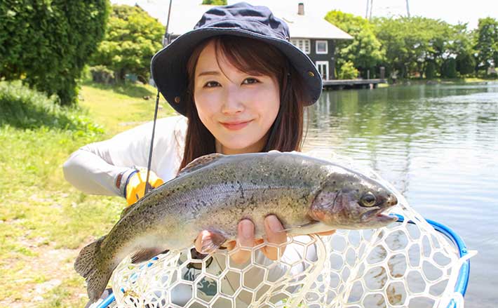 フォレストの釣具になります。 釣りをしなくても楽しい管理釣り場『開成水辺フォレストスプリングス
