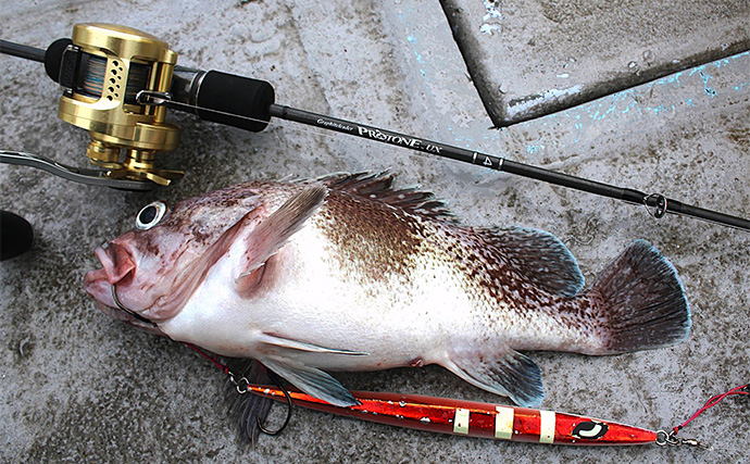 能登半島沖スロージギング釣行で高級美味魚「アラ」狙い　攻略の近道はロッドにあり