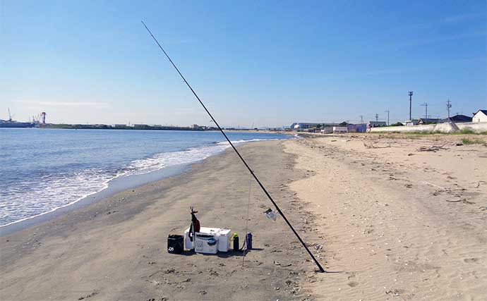 阿漕浦海岸での投げ釣りで20cm筆頭にキス80匹【三重】場所ムラは足で攻略