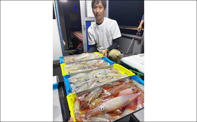 【夜焚きイカ釣果速報】釣る人でヤリイカ120尾前後！日により数にムラあり（福岡）