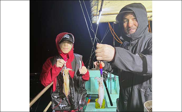 【夜焚きイカ釣果速報】釣る人でヤリイカ120尾前後！日により数にムラあり（福岡）