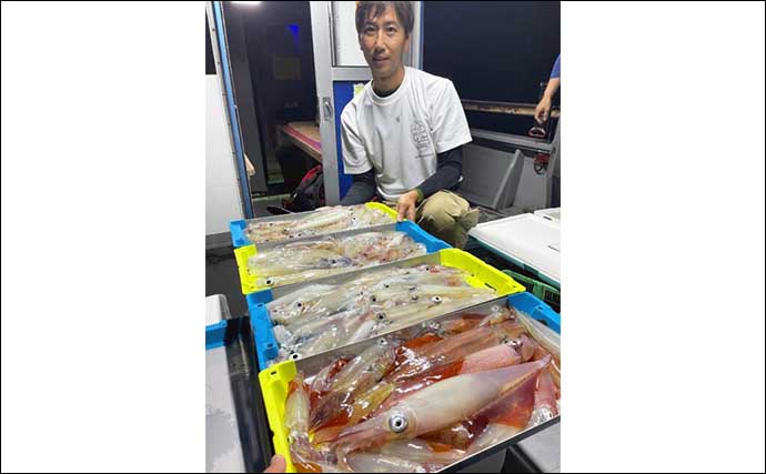 【夜焚きイカ釣果速報】釣る人でヤリイカ120尾前後！日により数にムラあり（福岡）