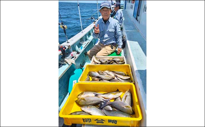 コマセ釣りで37cm頭にイサキ38匹【愛知・武丸】白子に真子も入って大満足