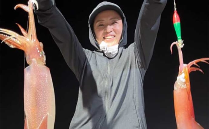 関西エリアの【船釣り特選釣果】 丹後半島のイカメタル便でシロイカ大漁！