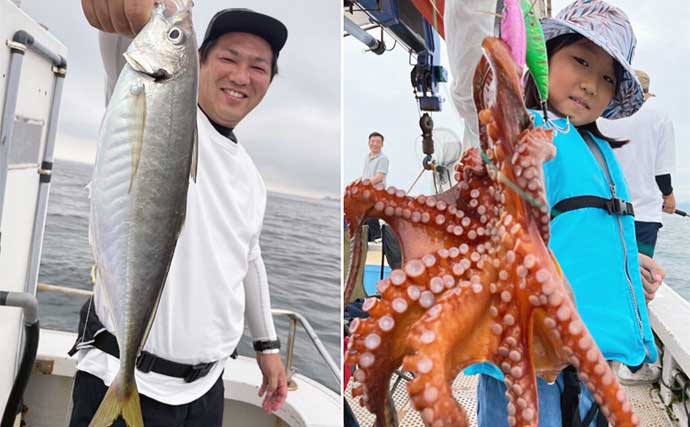 関西エリアの【船釣り特選釣果】 丹後半島のイカメタル便でシロイカ大漁！