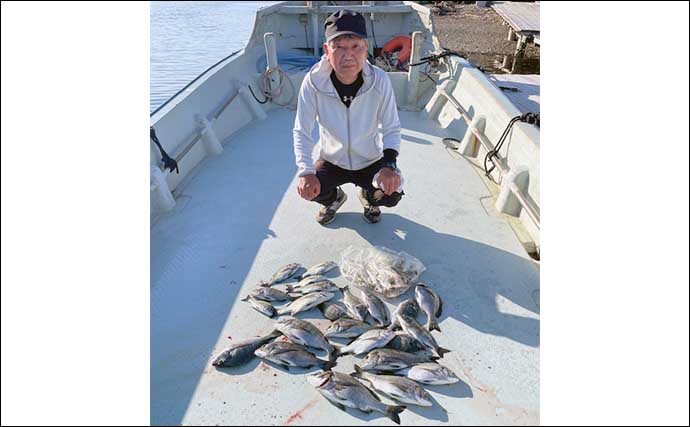 【カカリ釣り釣果速報】ダンゴ釣りで年無し含めて良型クロダイが好反応（三重）