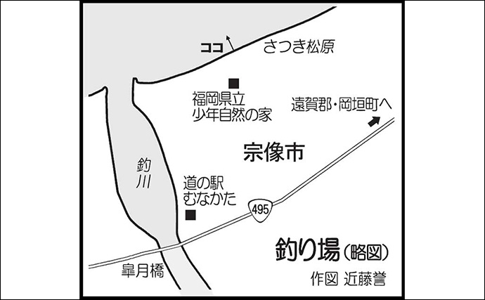 釣川河口での投げ釣りで22cm筆頭にキス40尾キャッチ【福岡・宗像】