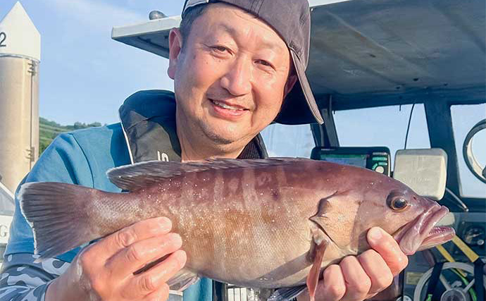 芦屋沖タイラバ釣行で50cm級頭にマダイ連打【福岡】好ゲストにマハタとヒラメ