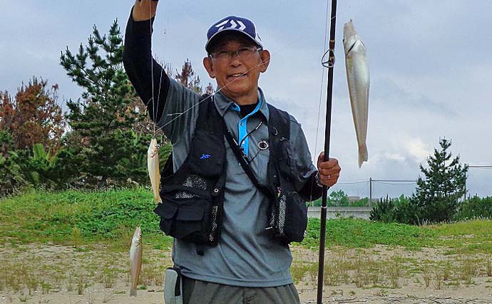 砂浜での投げキス釣りで2日合計105匹キャッチ【三重】いよいよ本格シーズンへ