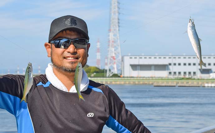 「碧南海釣り公園」でのサビキ＆ちょい投げ釣りでサッパにキスなど多彩魚種手中【愛知】