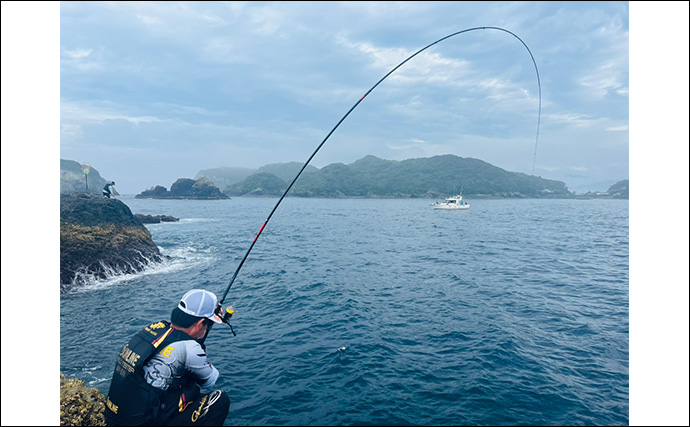 深島の磯でのフカセ釣りで50cmクロに良型イサキ【大分】お土産でクーラー満タン