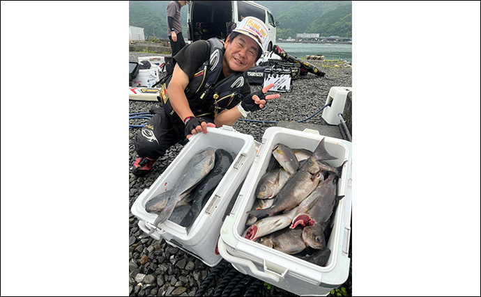 深島の磯でのフカセ釣りで50cmクロに良型イサキ【大分】お土産でクーラー満タン