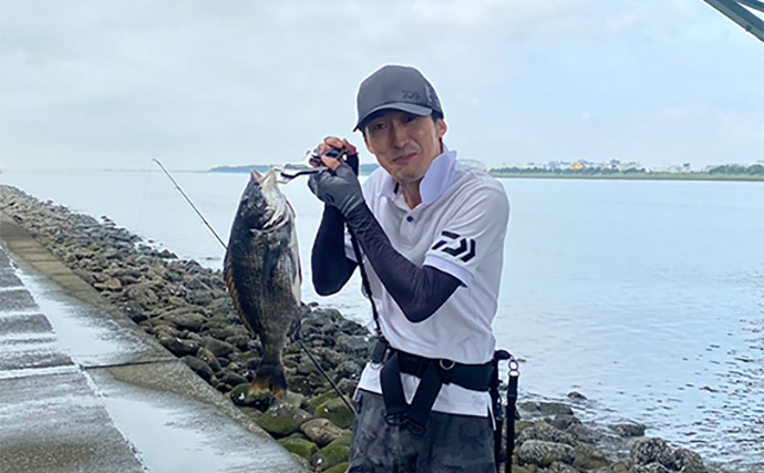 荒川河口のチニングで釣友が47cmクロダイ手中【東京】都内への釣行は電車利用がオススメ