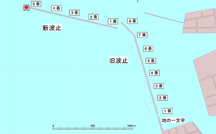 「水軒一文字旧波止」での落とし込み釣りでクロダイ不発もカンダイ2尾手中【和歌山】