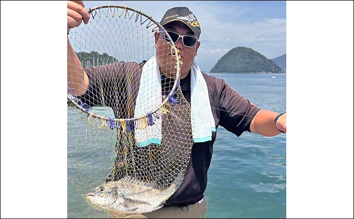 堤防でのウキダンゴ釣りでクロダイの「ツ抜け」を達成【静岡・沼津西浦】