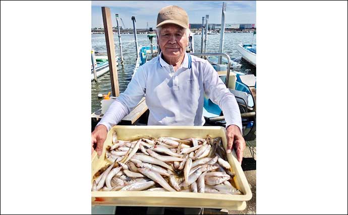 【船釣り釣果速報】30cmオーバー混じりに大型アジが爆釣で笑顔（愛知）