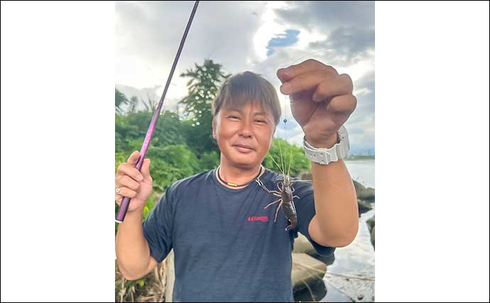 酒匂川でのテナガエビ釣りで本命連発【神奈川】抱卵したメスが中心でリリース