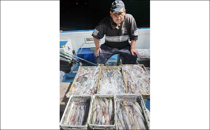 【夜焚きイカ釣果速報】小学生アングラーが50尾以上と大健闘！（福岡）