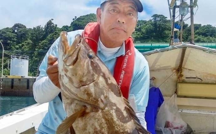 【船釣り釣果速報】イカ泳がせ釣りで10kg級クエをキャッチ（長崎・佐賀）