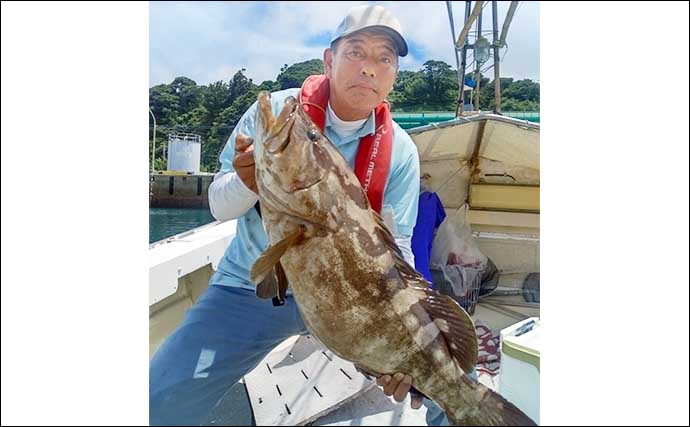 【船釣り釣果速報】イカ泳がせ釣りで10kg級クエをキャッチ（長崎・佐賀）