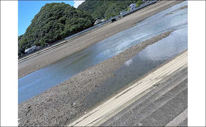 陸っぱりチニング釣行で40cm超えチヌをキャッチ【熊本】プロペラ付きのルアーにヒット