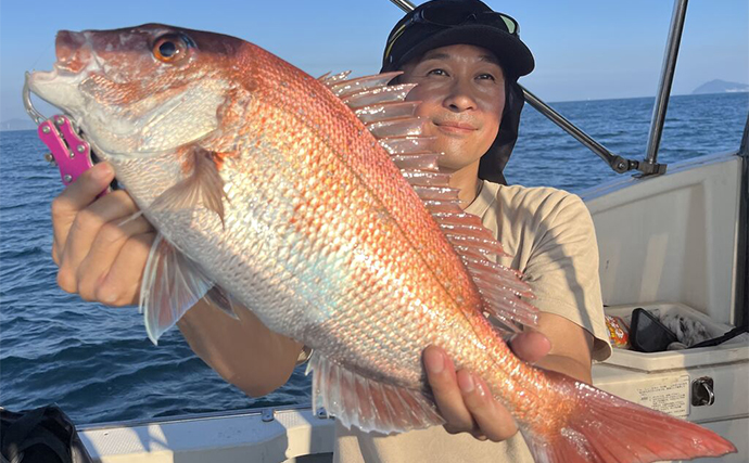 【船釣り釣果速報】ベイエリアでのルアー釣りで良型キジハタ浮上（愛知）