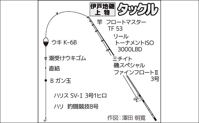 夜の地磯でのフカセ釣りで40cm級イサキにクロダイにメジナと多彩釣果【千葉・南房】