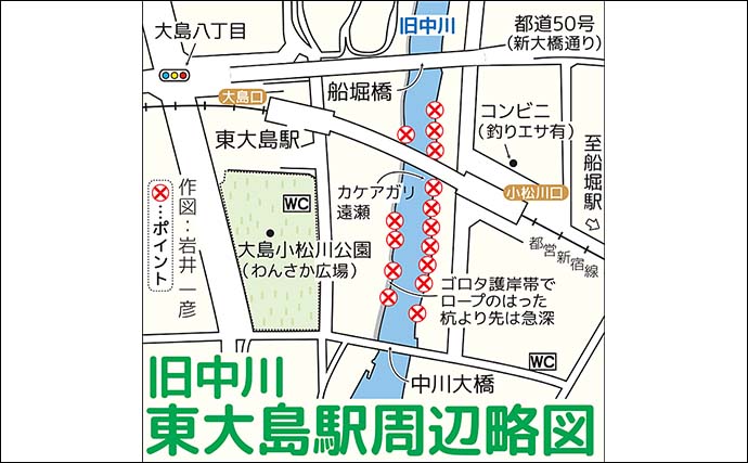 旧中川のハゼ釣りポイント紹介【東京】10cm級の良型多く引き楽しめる