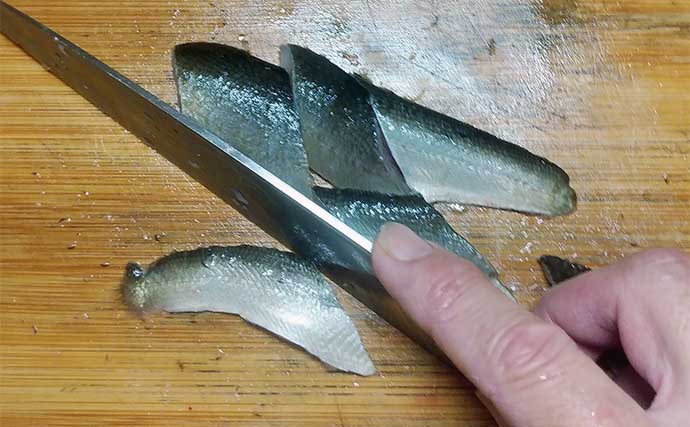 釣魚で作る「秋の味覚」レシピ：アユの酢ぬた　おとりアユでも美味