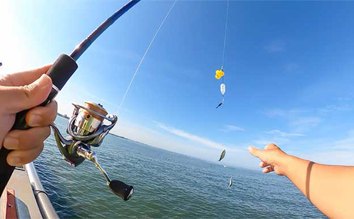 南知多エリアでのサビキ釣りでアジが連発【愛知】小型にはトリックサビキが奏功