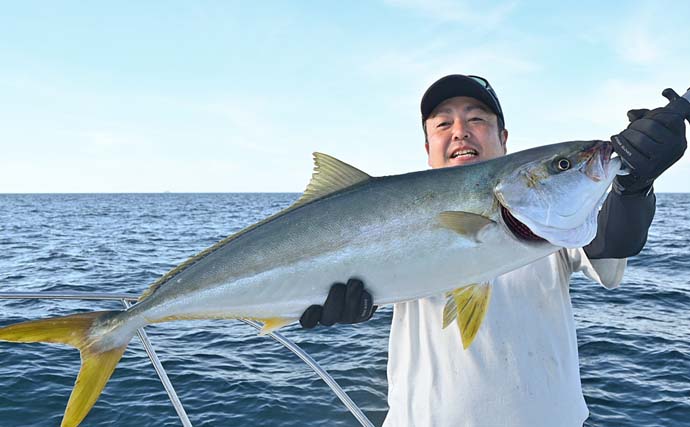 玄界灘のジギング釣行で11kgヒラマサ浮上【福岡】ネリゴ（カンパチ）は全員安打