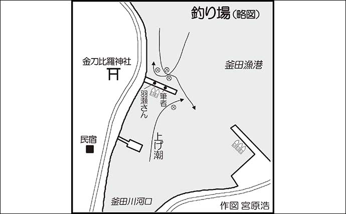 波止フカセ釣りで54cm頭に50cm超え「年無し」チヌ３連発！【長崎・釜田漁港】