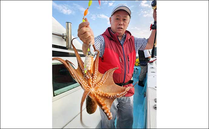 【沖釣り釣果速報】島原沖のタイラバ釣りで良型交じりにマダイ数釣り！（大分・熊本）