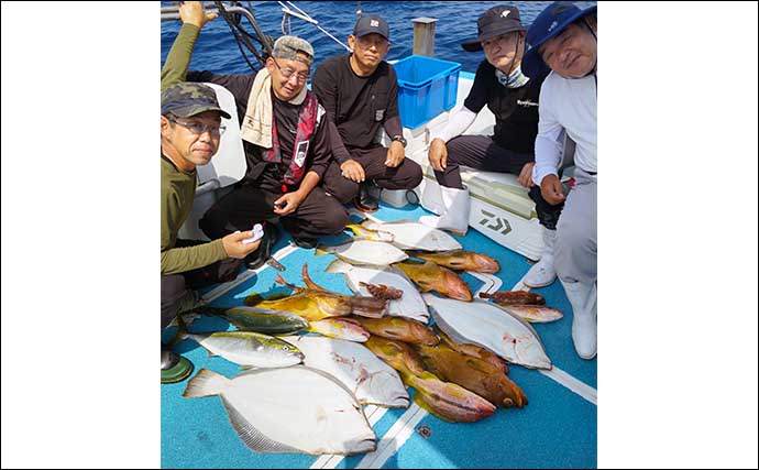 【船釣り釣果速報】シーズン初の「落とし込み釣り」でヒラメにアコウなど多彩（福岡）