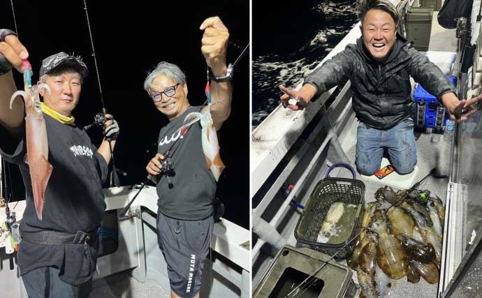 関西エリアの【船釣り特選釣果】淡路島沖の落とし込みサビキ釣りでブリにスズキ浮上