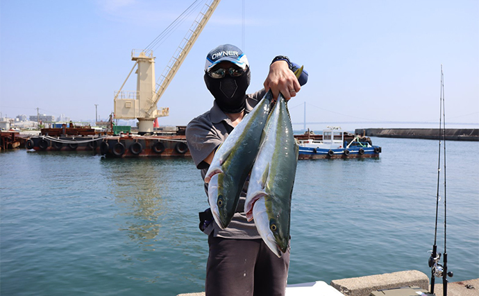 明石沖ジギング釣行でメジロにマダイにサワラ！【兵庫・魚英】激流ポイントでヒット